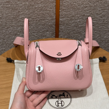 올수공 에르메스 린디 미니 3Q/Rose Sakura 클레망스 실버 하드웨어