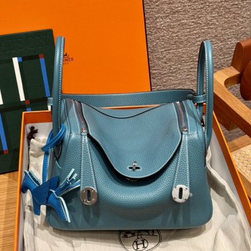 올수공 에르메스 린디 26 75/Blue Jean 클레망스 실버 하드웨어