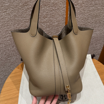 올수공 에르메스 피코탄 22 8Q/Beige Marfa 클레망스 골드 하드웨어