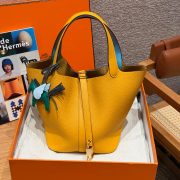 올수공 에르메스 피코탄 22 9D/Jaune amber & 7N/Celeste 클레망스 골드 하드웨어
