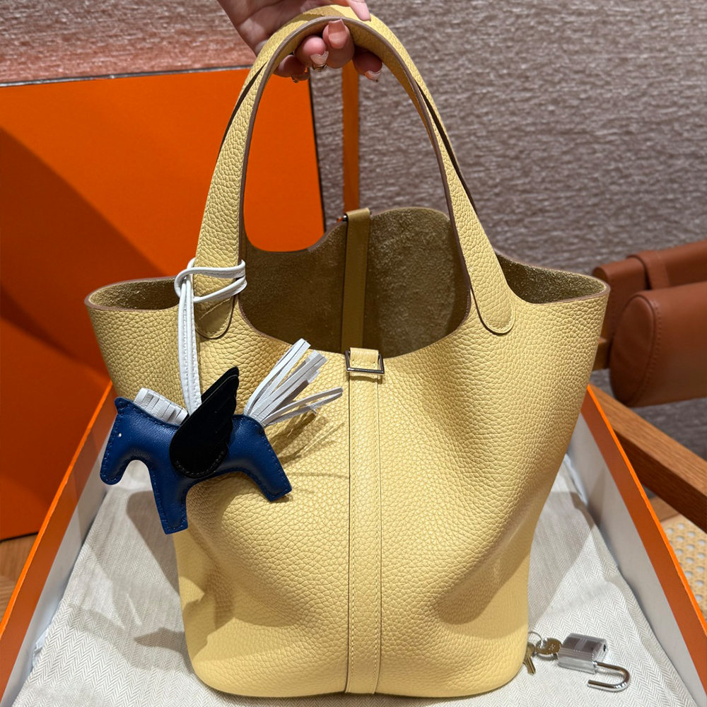 올수공 에르메스 피코탄 22 1Z/Jaune poussin 클레망스 실버 하드웨어