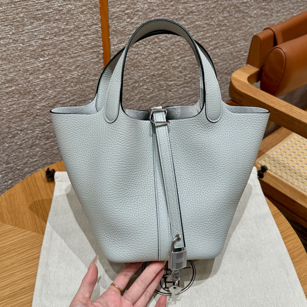 올수공 에르메스 피코탄 18 08/Blue Pale 클레망스 실버 하드웨어