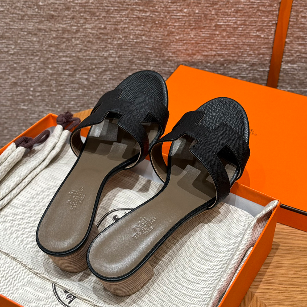 올수공 에르메스 오아시스 블랙 & 에토프 엡송 가죽