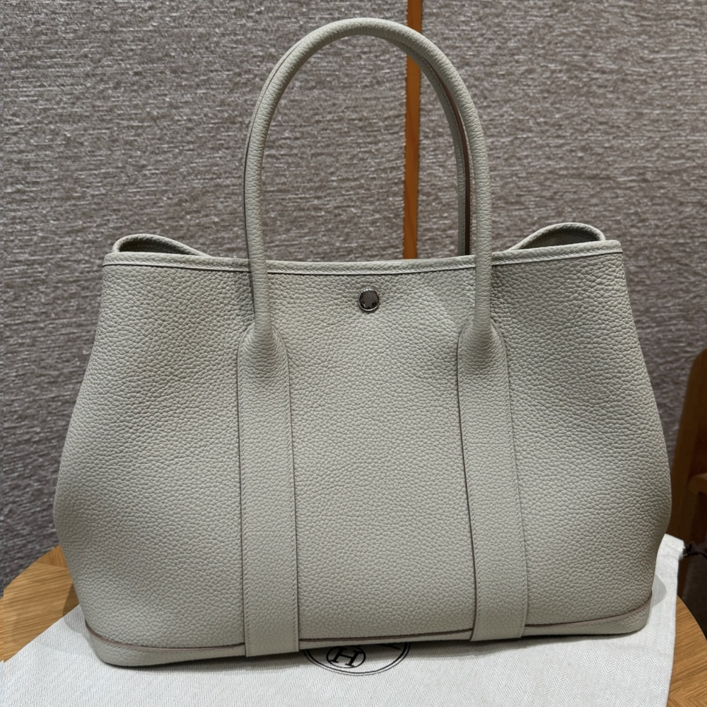 올수공 에르메스 가든파티 36 8L/Beton vache 실버 하드웨어