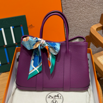 올수공 에르메스 가든파티 30 P9/Anemone vache 실버 하드웨어