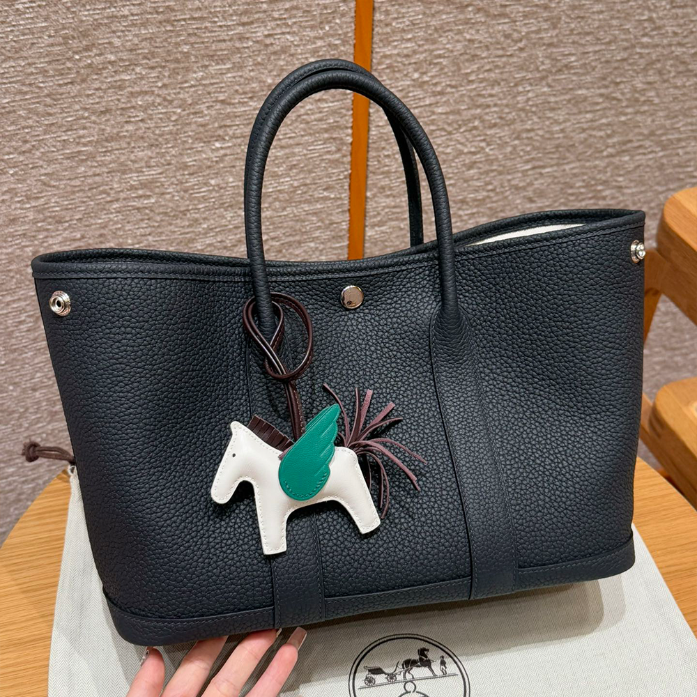 올수공 에르메스 가든파티 30 2z/Blue niut vache 실버 하드웨어