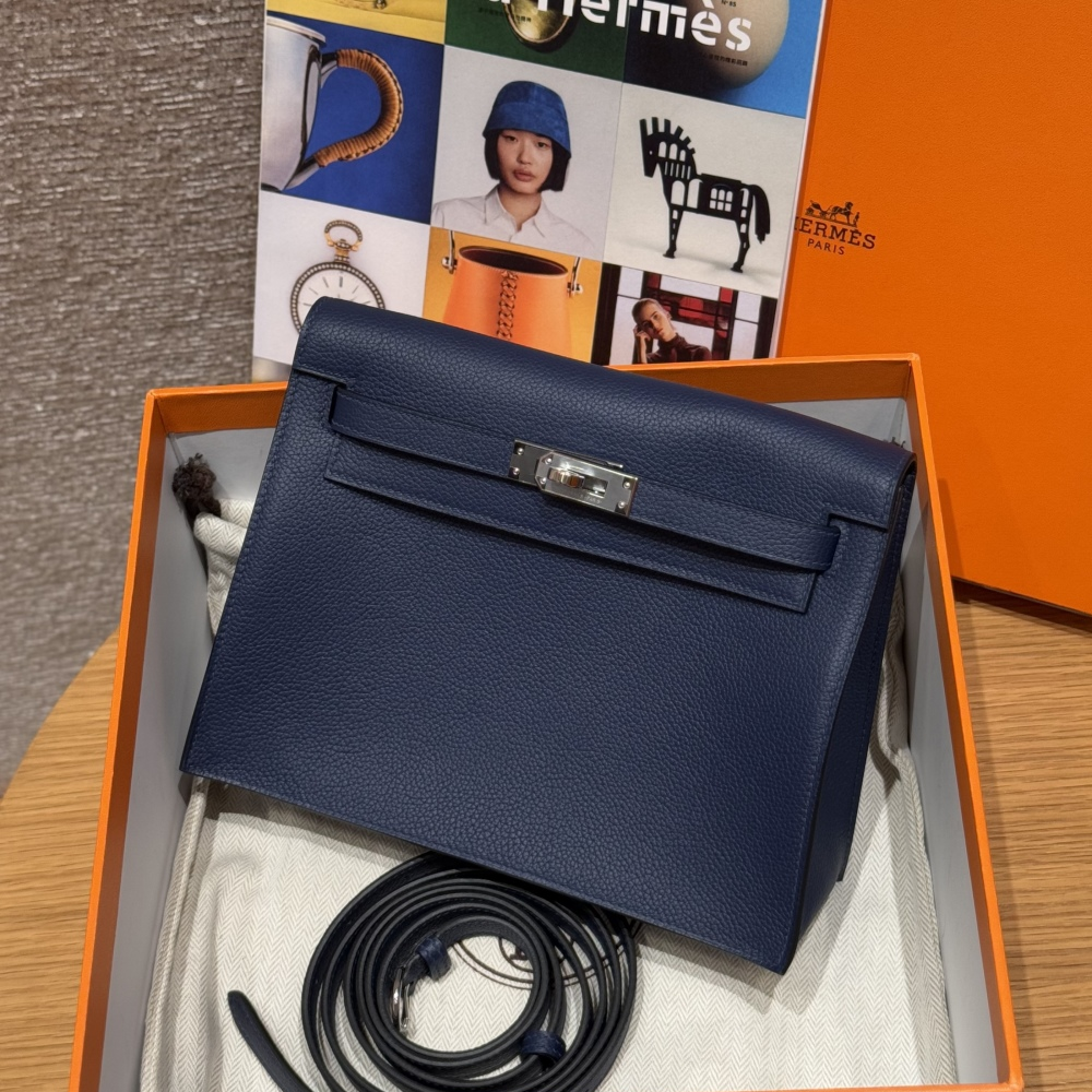 올수공 에르메스 켈리 단스 73/Blue saphir 에버컬러 실버 하드웨어