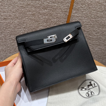 올수공 에르메스 켈리 단스 ck89/noir 에버컬러 실버 하드웨어