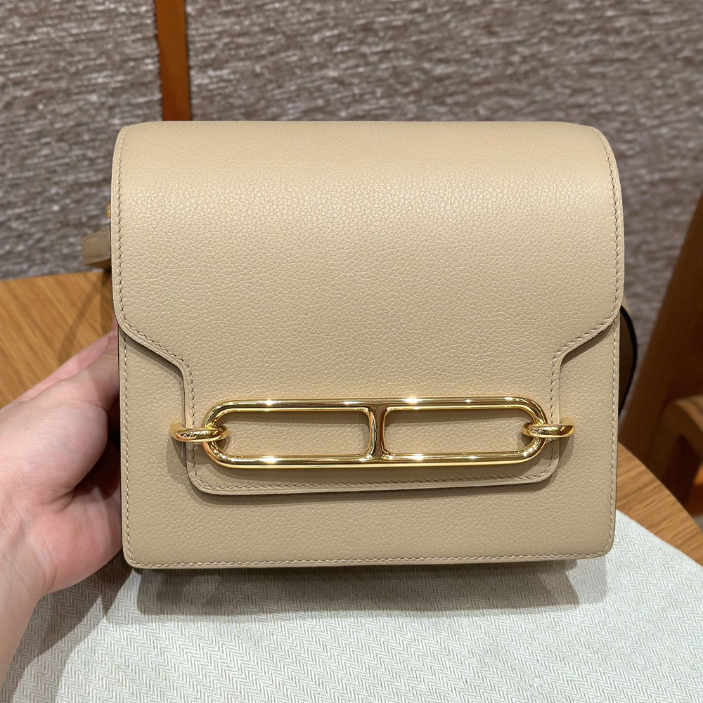 올수공 에르메스 롤리스 18 Rrench 에버컬러 가죽 골드 하드웨어