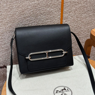 올수공 에르메스 롤리스 23 noir 에버컬러 가죽 실버 하드웨어