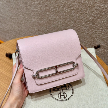 올수공 에르메스 롤리스 18 Mauve pale 에버컬러 가죽 실버 하드웨어