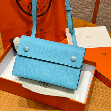 올수공 에르메스 에이치 스냅 Celeste 엡송 실버 하드웨어