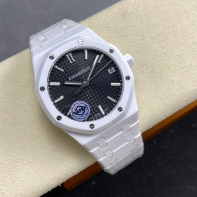 APS공장 오데마피게 로얄오크 화이트 세라믹 블랙 다이얼 15500