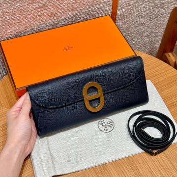 올수공 에르메스 샹달 투 고 지갑 76/Bleu indigo 앱송 골드 하드웨어