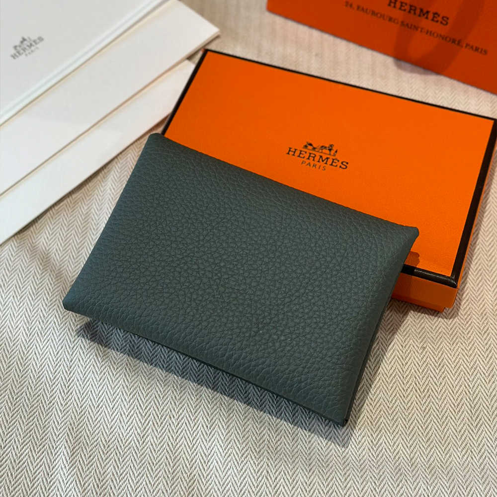 올수공 에르메스 칼비 듀오 63/Amande & 80/Gris Perle 체브르 실버 하드웨어