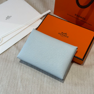 올수공 에르메스 칼비 듀오 08/Blue pale & 36/Brique 체브르 실버 하드웨어