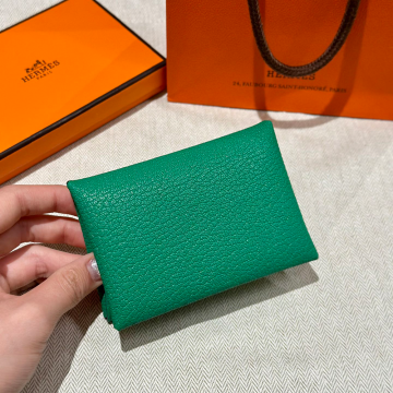 올수공 에르메스 칼비 듀오 6W/Menthe & WO/Vert Bosphore 체브르 실버 하드웨어