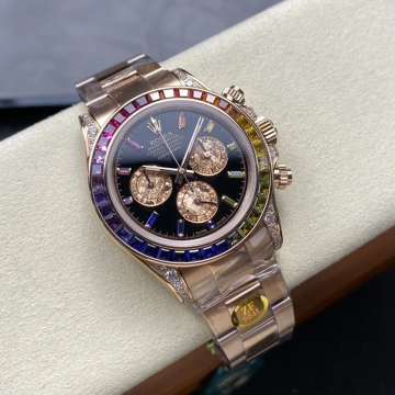 ZF공장 롤렉스 데이토나 레인보우 커스텀 로즈골드 금통 116595