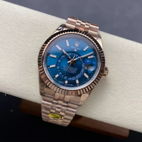 롤렉스 스카이드웰러 청판 다이얼 로즈골드 금통 336935