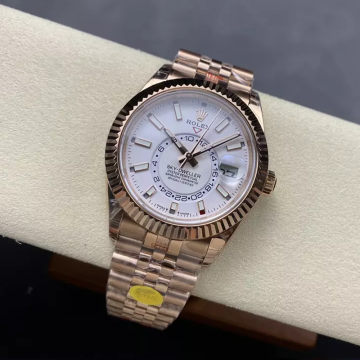 롤렉스 스카이드웰러 화이트 다이얼 로즈골드 금통 336935