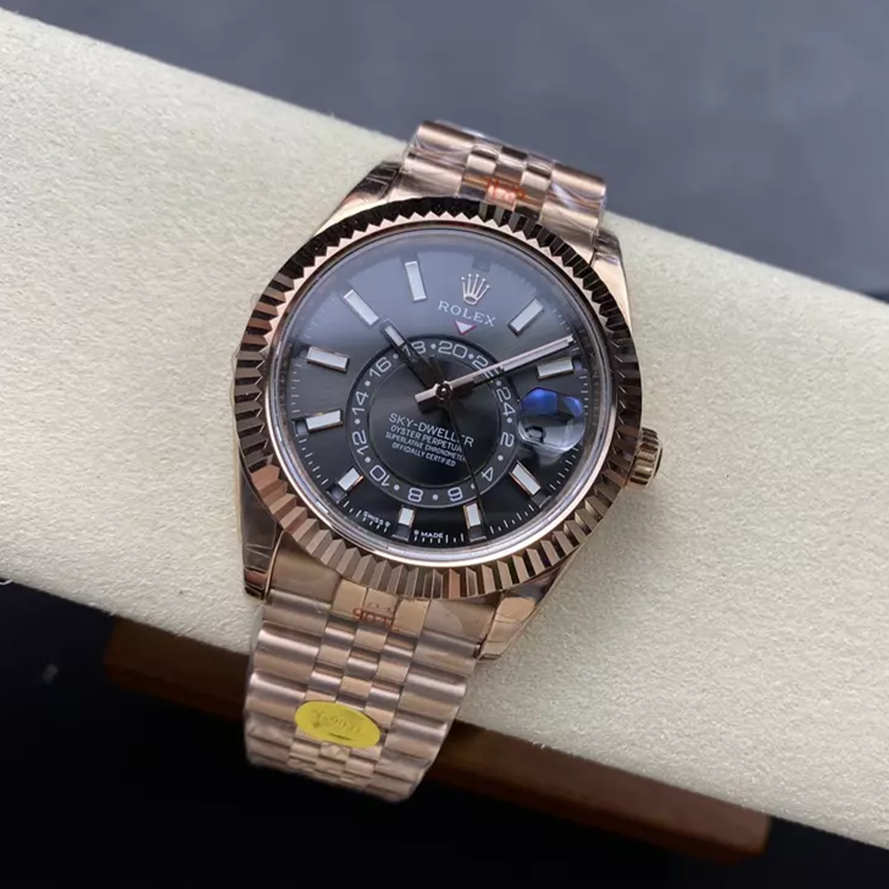 롤렉스 스카이드웰러 그레이 다이얼 로즈골드 금통 336935