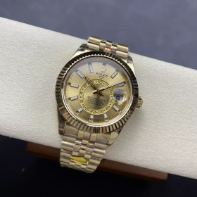 롤렉스 스카이드웰러 샴폐인 다이얼 옐로우 골드 금통 336938
