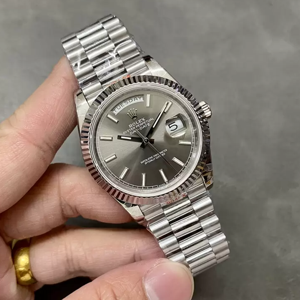 GM공장 V3 롤렉스 데이데이트 40 그레이 다이얼 화이트 골드 금통 228236