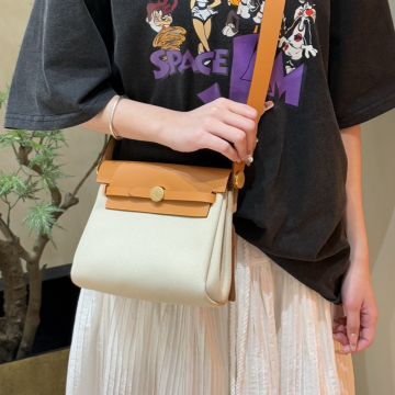 올수공 에르메스 에르백 미니 Beton Toile / Naturel Sable 골드 하드웨어