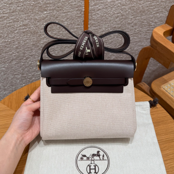 올수공 에르메스 에르백 미니 ecru/beige/Ebene 골드 하드웨어