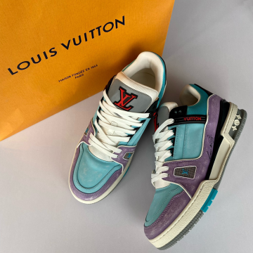 루이비통 LV 트레이너 스니커즈 퍼플 & 블루 1ACEGD