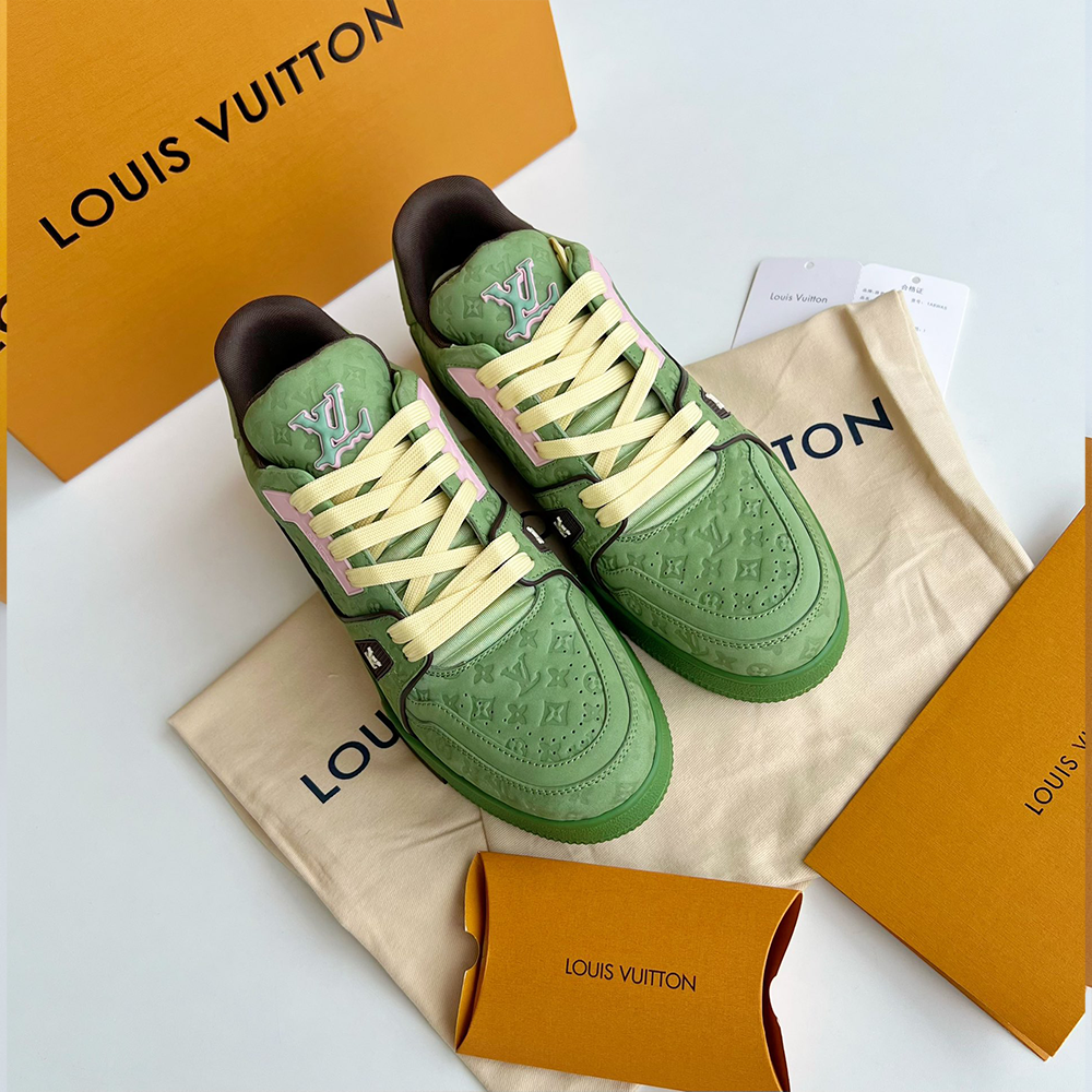 루이비통 LV 트레이너 스니커즈 그린