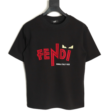 펜디 레드나염 디아블릭 반팔 티셔츠 블랙