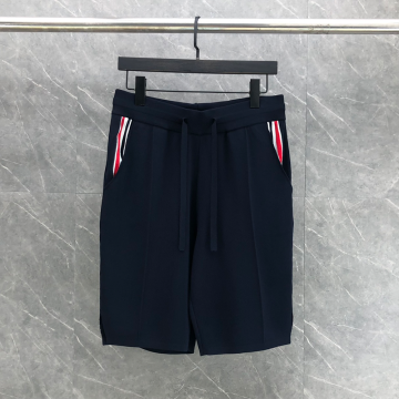 톰브라운 풀 니들 스티치 테니스 RWB 스트라이프 반바지 네이비