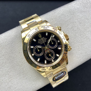 BT공장 롤렉스 데이토나 블랙 다이얼 옐로우 골드 금통 40mm 116508