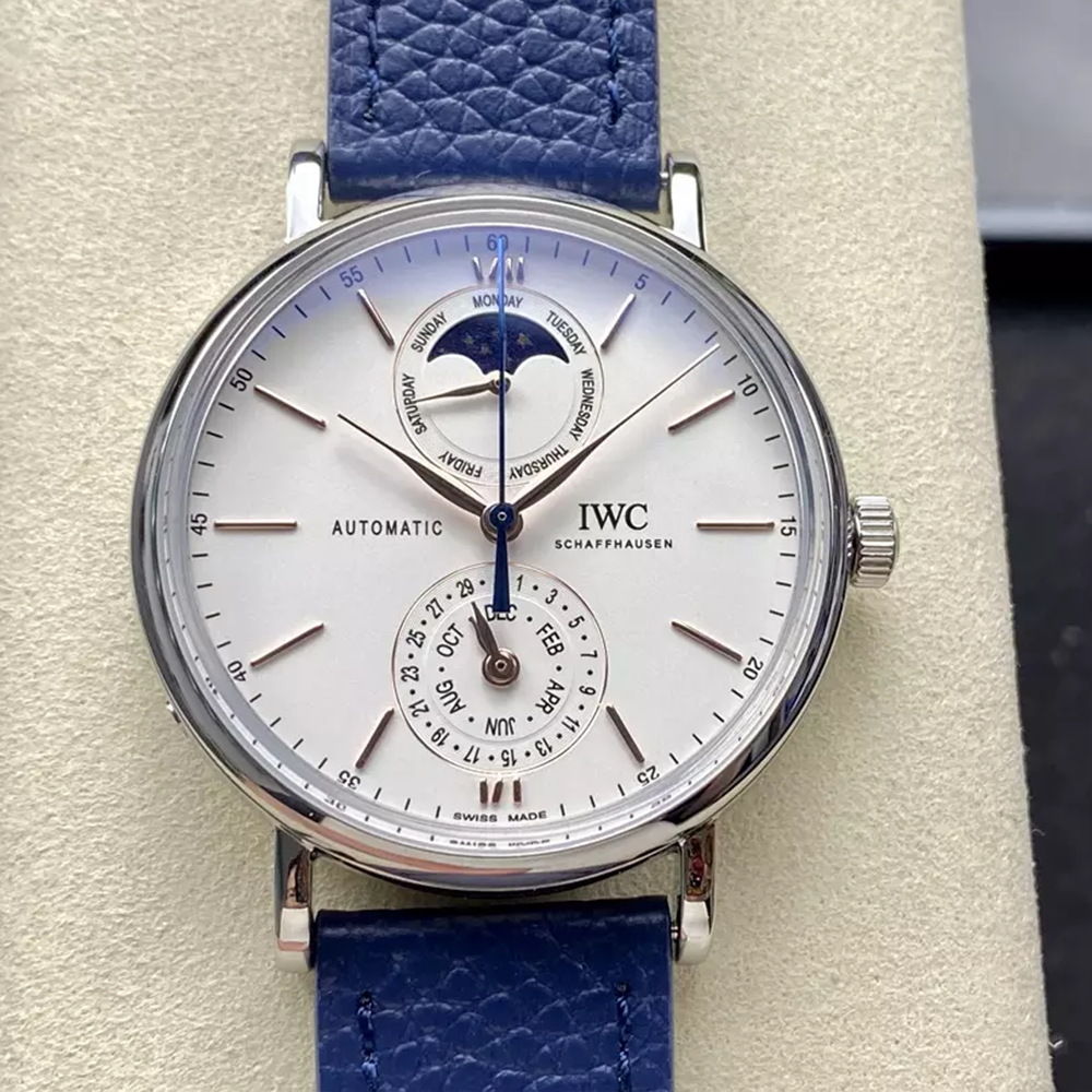 GR공장 IWC 포르토피노 컴플리트 캘린더 화이트 다이얼 스틸 IW359001