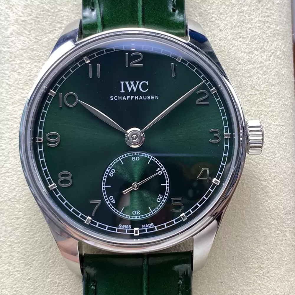 GR공장 IWC 포르투기저 오토매틱 42 그린 다이얼 가죽밴드 IW358310