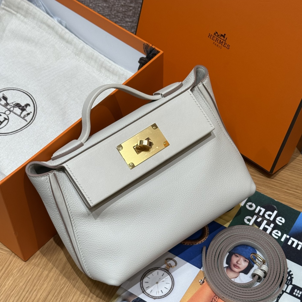 올수공 에르메스 켈리 2424 백 미니 Beton 에버컬러 골드 하드웨어