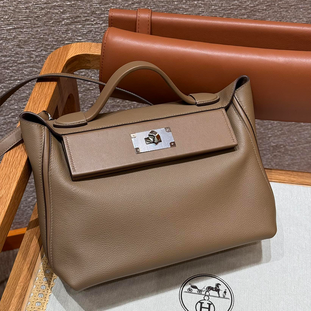 올수공 에르메스 켈리 2424 백 29 Beige de Weimar 에버컬러 실버 하드웨어