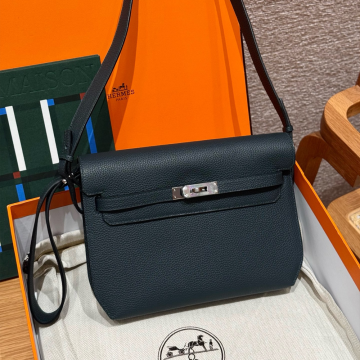 올수공 에르메스 켈리 데페슈 25 vert bosphore 토고 실버 하드웨어