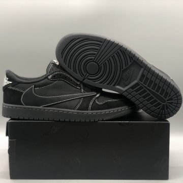 나이키 조던 1 x 트래비스 스캇 레트로 로우 OG SP 블랙 팬텀