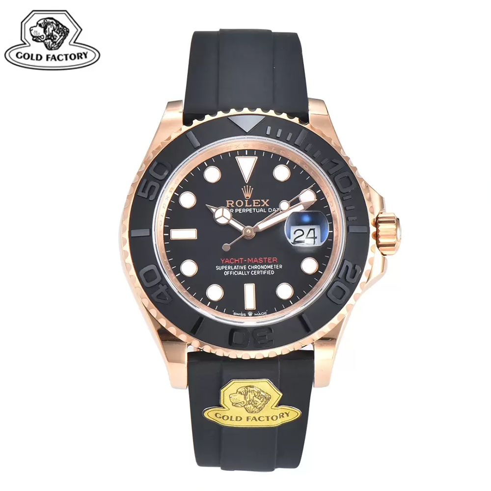 GOLD공장 롤렉스 요트 마스터 40 블랙 다이얼 로즈골드 금통 126655