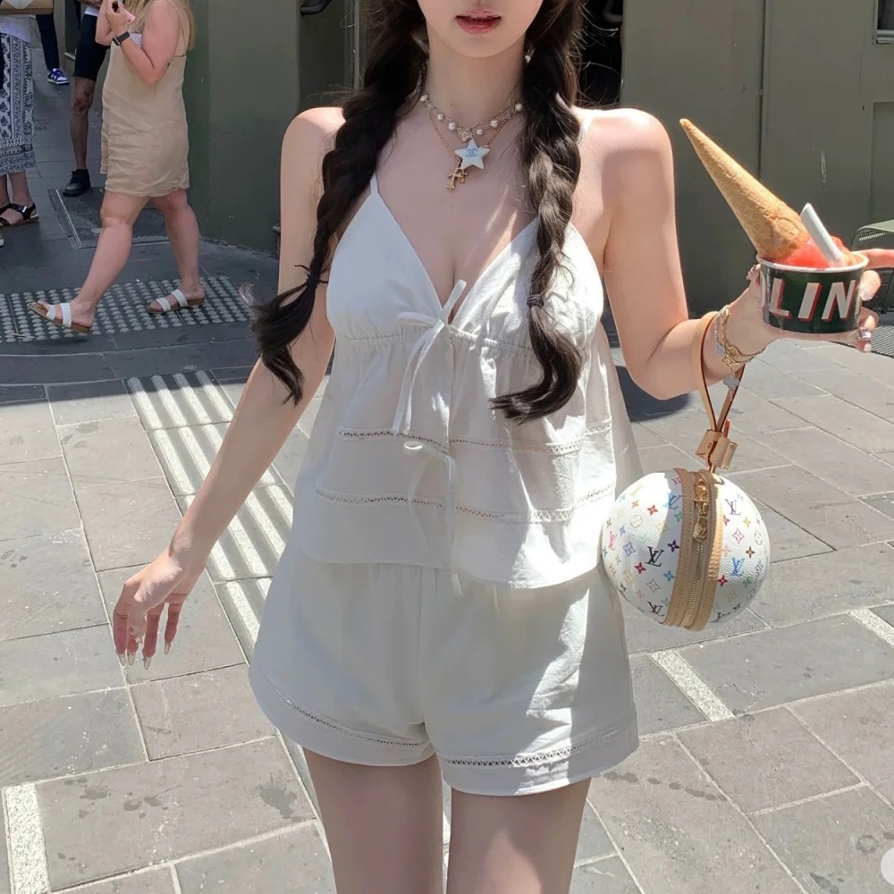 샤넬 25SS 코튼 자카드 실크 버뮤다 셔츠