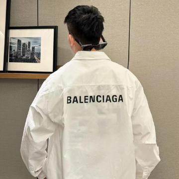 발렌시아가 오버사이즈 셔츠 화이트