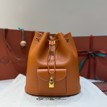 로로피아나 엑스트라 드로스트링 백팩 L27 브라운 금장