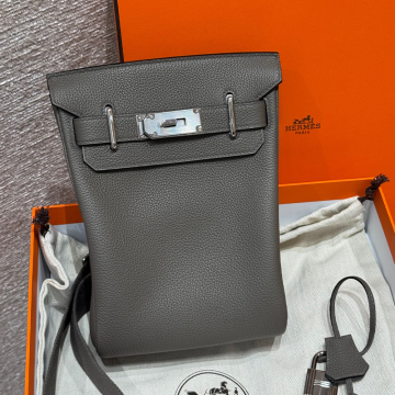 올수공 에르메스 핵아도 Gris etain 토고 가죽 실버 하드웨어