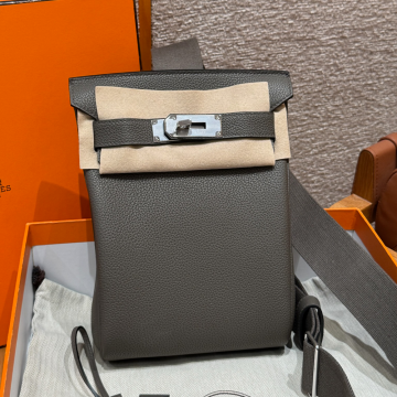 올수공 에르메스 핵아도 Gris etain 토고 가죽 실버 하드웨어