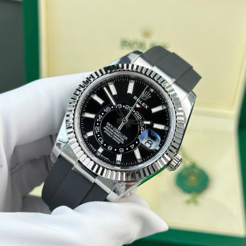 ZF공장 롤렉스 스카이드 웰러 블랙 다이얼 화이트 골드 금통 42mm