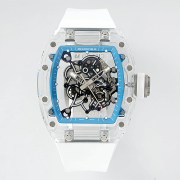 소닉공장 리차드밀 부바왓슨 크리스탈 케이스 화이트 러버밴드 RM-055