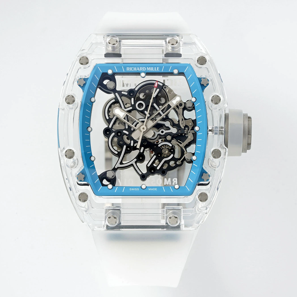 소닉공장 리차드밀 부바왓슨 크리스탈 케이스 투명 러버밴드 RM-055