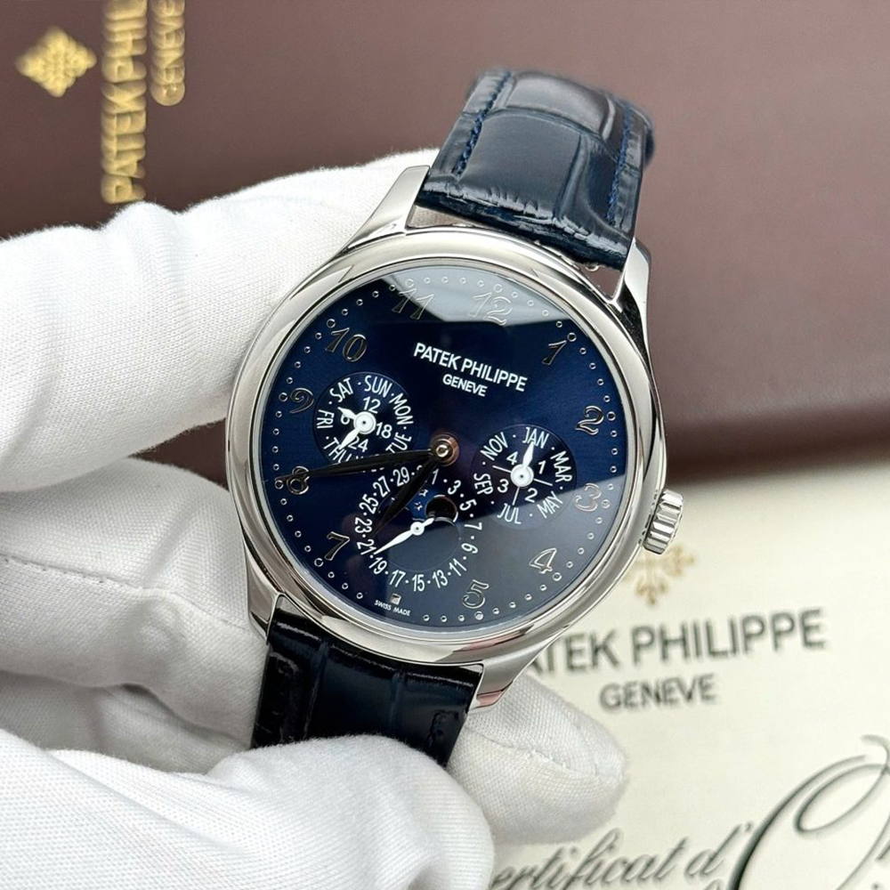 3K공장 파텍필립 퍼페츄얼 캘린더 블루 다이얼 스틸 40mm 5327